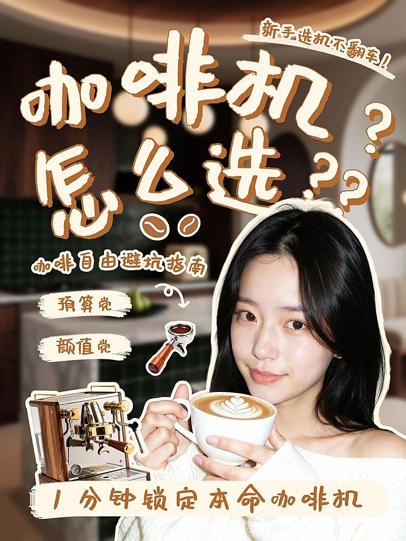 咖啡机选购指南好物分享推荐指南人像小红书封面
