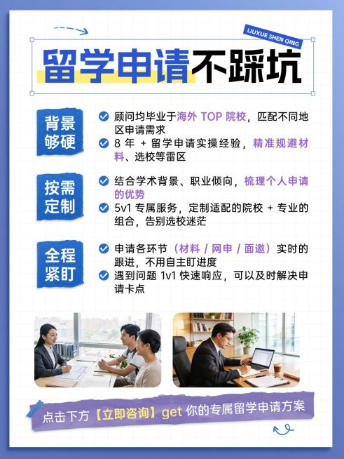 教育培训学历教育留学服务介绍小红书配图预览效果