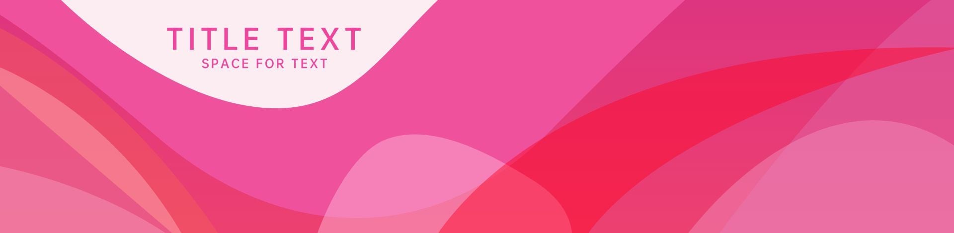 渐变线条粉红色宣传banner