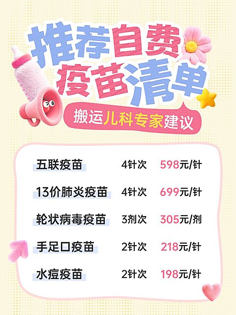 母婴亲子新生儿打疫苗指南科普小红书配图