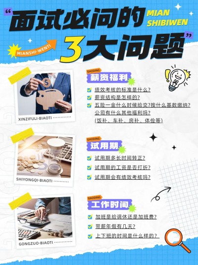 求职面试攻略指南小红书配图