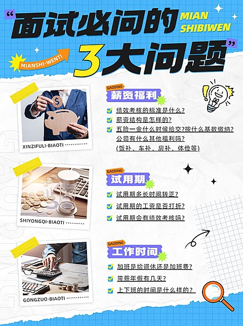 求职面试攻略指南小红书配图