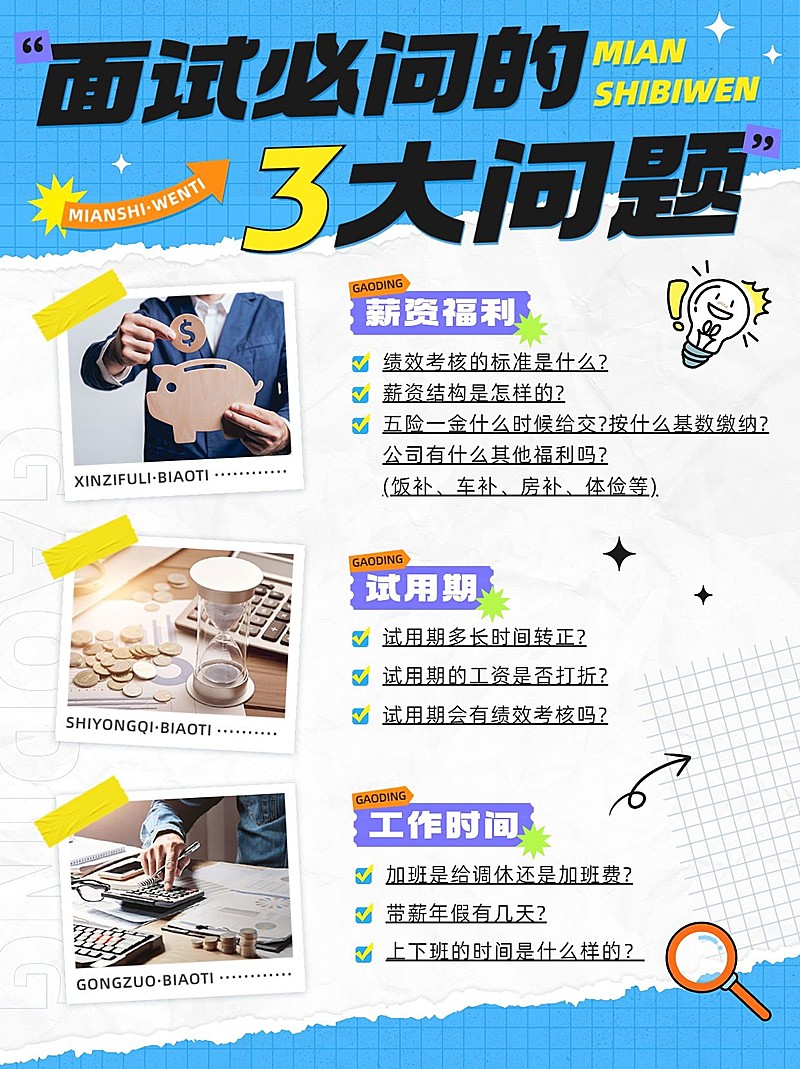 求职面试攻略指南小红书配图