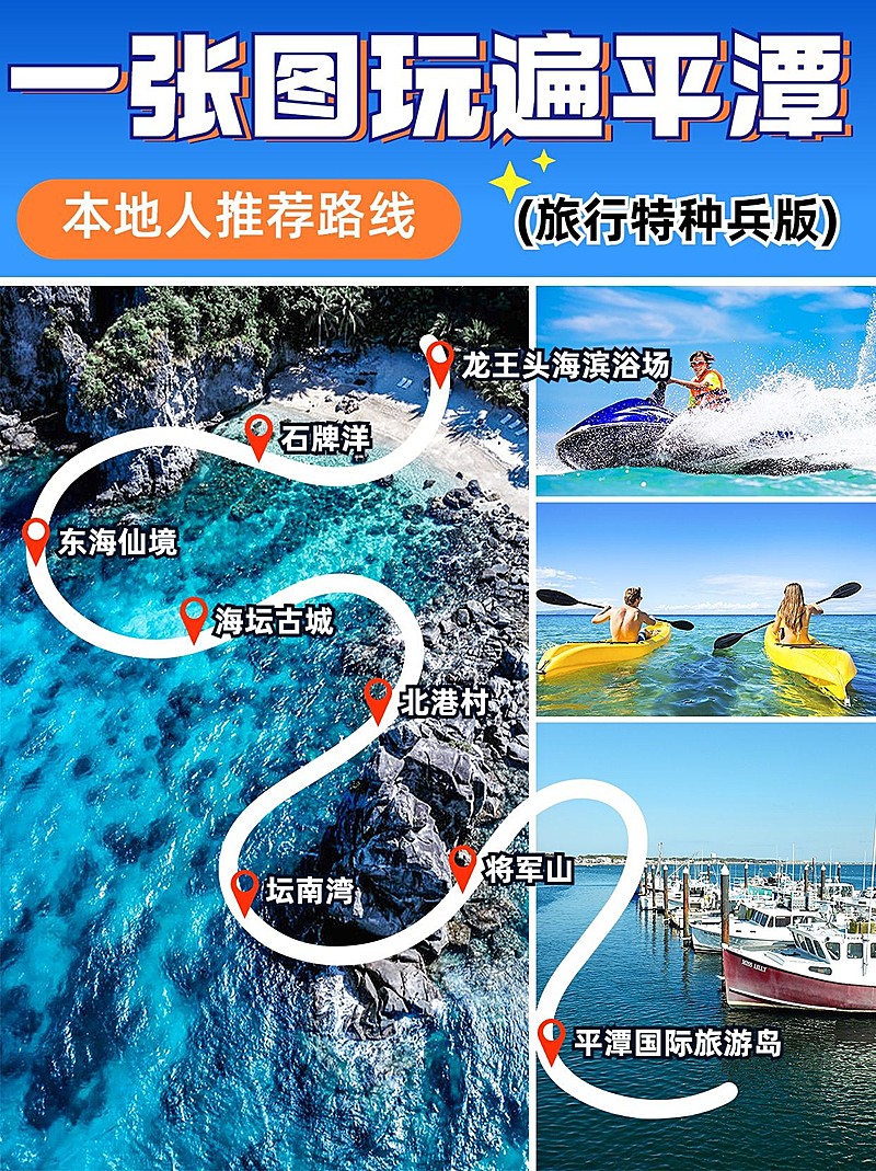 旅游攻略路线图拼图宫格花字小红书封面