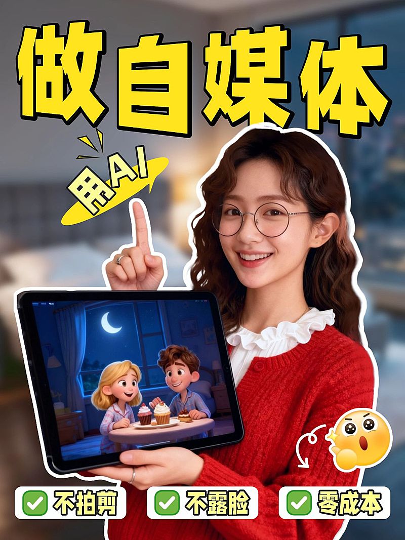 自媒体起号教程引流人像小红书封面