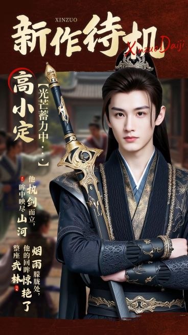 粉丝应援光影感文案排版手机海报aigc预览效果