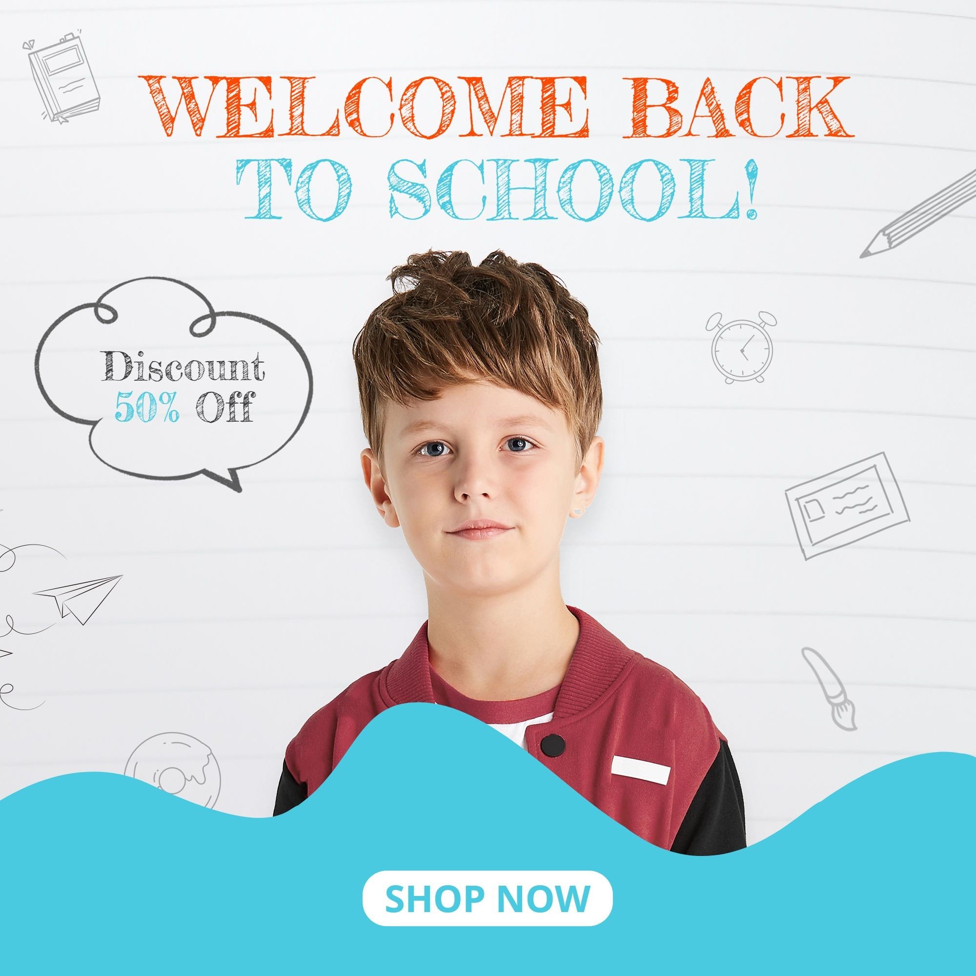 insMind Templates Back To School Sale Instagram Post Image
