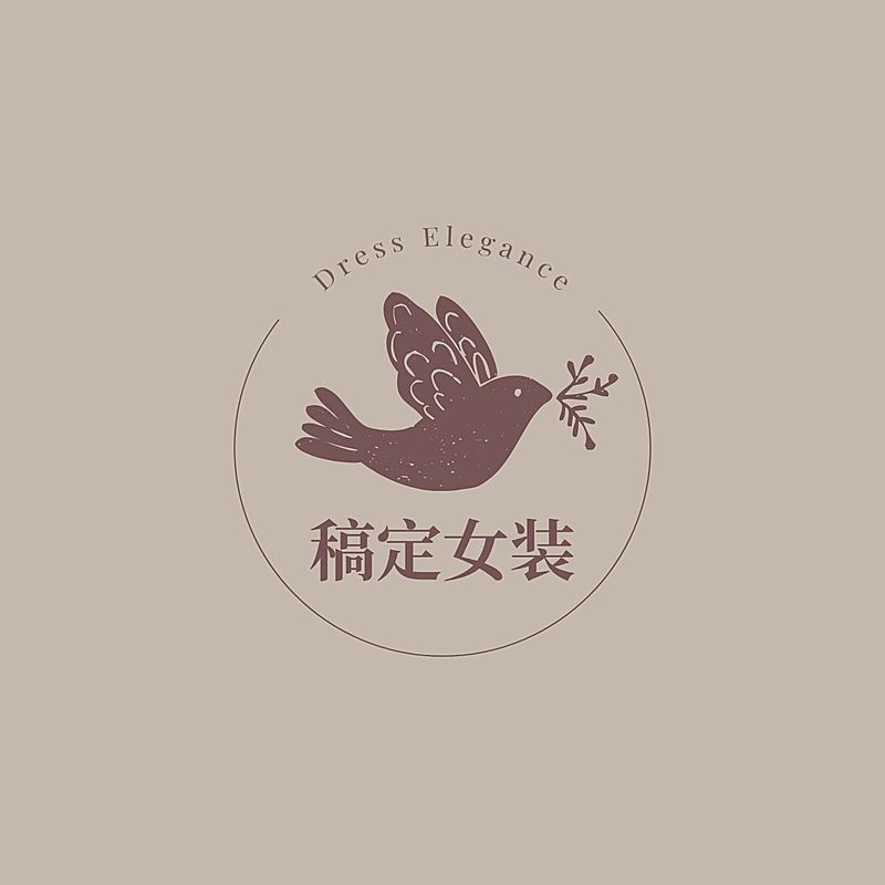 可爱感插画女装LOGO