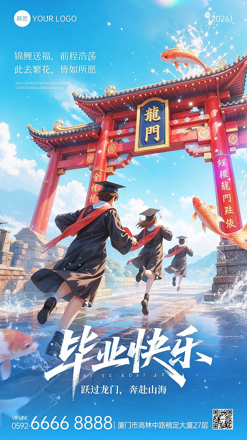 毕业季教育祝福问候海报