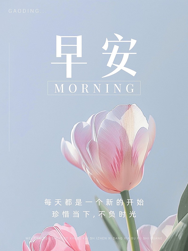 早安情感语录小红书封面AIGC