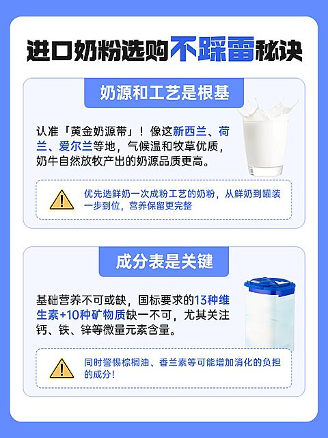 母婴奶粉选购攻略指南小红书配图