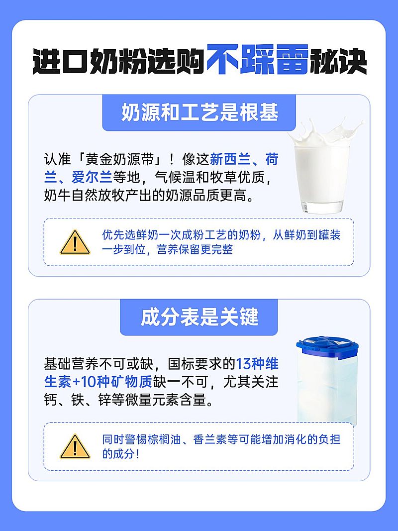 母婴奶粉选购攻略指南小红书配图