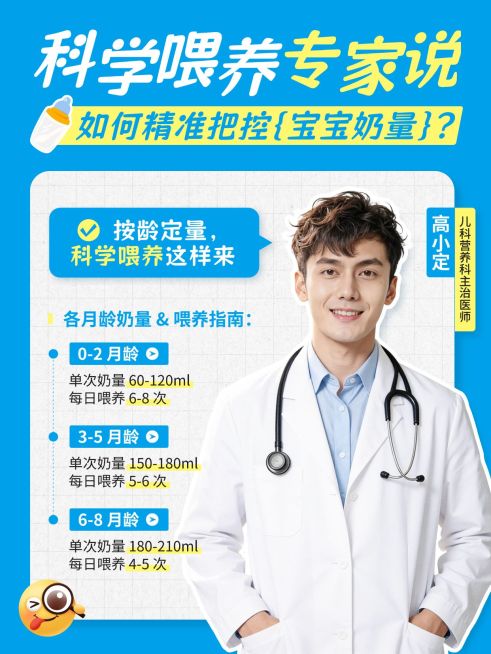 母婴亲子新生儿喂养指南科普人像小红书封面预览效果