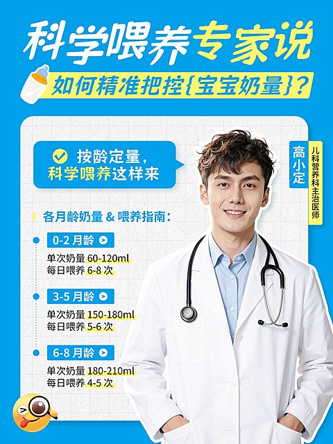 母婴亲子新生儿喂养指南科普人像小红书封面