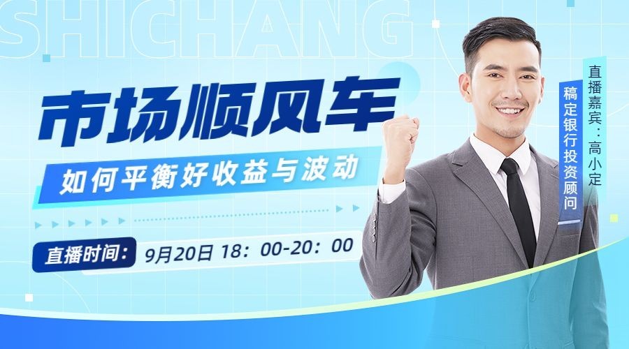 金融市场分析行业资讯直播预告商务风广告banner套装预览效果