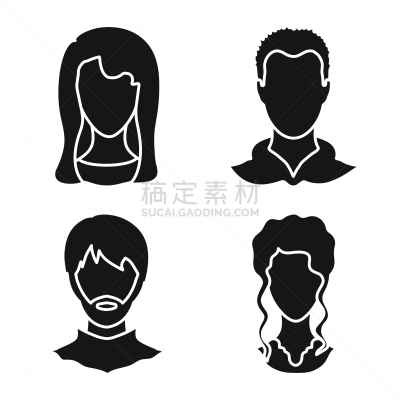 分离着色,性格,标志,侧面像,人造物,专业人员,肖像,女人,头发,布置