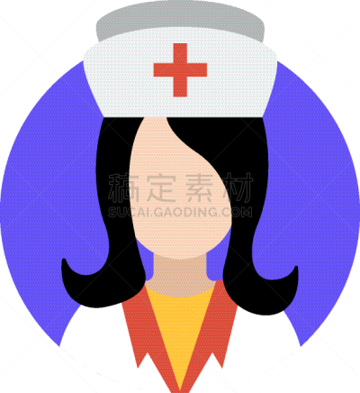 护士,头像,健康保健,矢量,图像,女人
