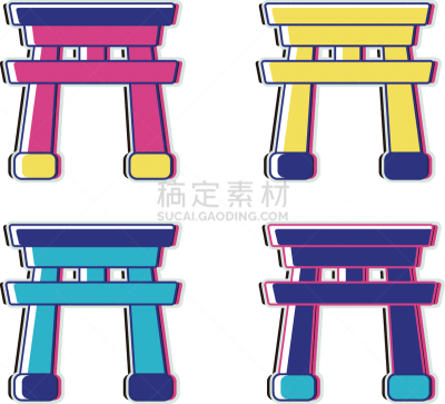 数学符号,传统,日本人,鸟居,背景,户外,绘画插图,日本,黄色