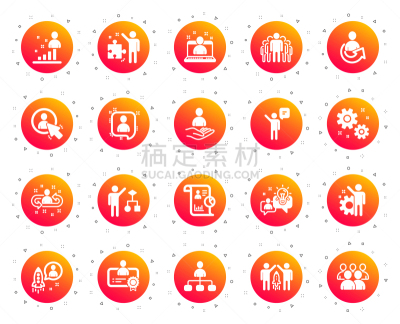 新创企业,商务,税,计算机图标,活力,人,经理,开发人员,布置