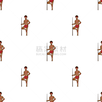 分离着色,土著人,动画片,时尚,计算机图标,华丽的,传统,人,男人,大洲