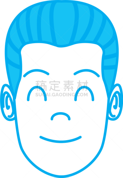 男人,卡通,人的脸部,可爱的,商务,人,概念,肖像,图像,违约