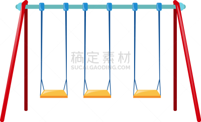 三个人,白色,材料,木制,童年,图像,矢量,分离着色,摇摆,坐