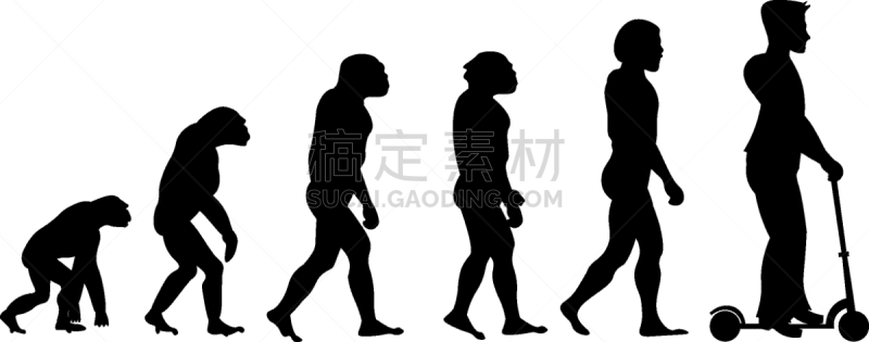 猴子,理论设计标签,人,男人,分离着色,多代家庭,人属,图像,发展