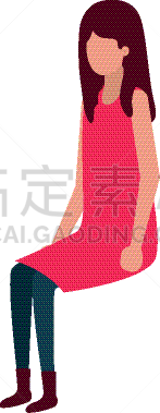 性格,青年女人,头像,分离着色,可爱的,白色,人,图像,女人,坐