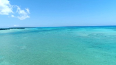 日本冲绳美丽的海景