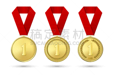 奖,黄金,奖牌,三维图形,图标集,专业人员,运动,写实