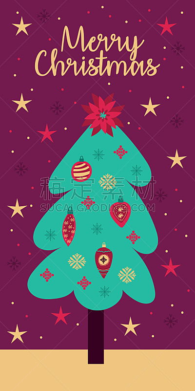 旋转类游乐,松树,圣诞卡,分离着色,明信片,文字,季节,古老的,庆祝