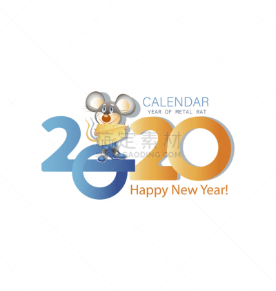 2020,新年前夕,贺卡,一月,日历,事件,月,二月,现代,问候