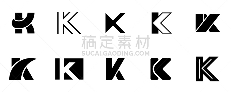 品牌名称,英文字母K,商务,几何形状,字母,字母表次序,信函,模板,布置,弯曲
