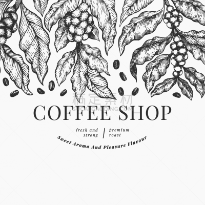 coffee design template vintage coffee background