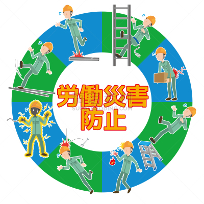 绘画插图,意外事件,不幸,仅男人,简单,建筑业,背痛,危险,电,建筑