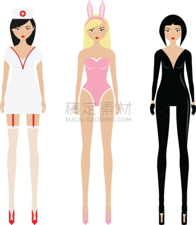 人的角色,女人,进行中,演出服,性主题,成年的,急救员
