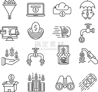 轮廓,计算机图标,商务,网上支付,图像,模板,数码图形,流动,设计