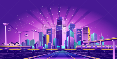 城市,巨大的,路,暗色,汽车,交通,公路,主干路,天空,景象