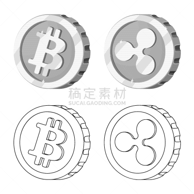 分离着色,图标,一个物体,银行业,商务,波纹,部分,收集