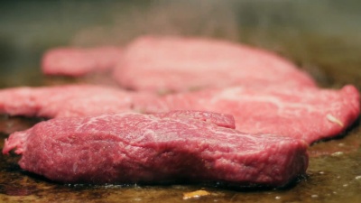 神户牛肉铁板烧日本烧烤，日本食物，兵库，日本