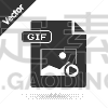 文档,GIF动图,灰色,活页夹,图标,按键区,分离着色,白色,数据,下载