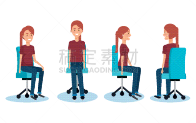 女商人,摆拍,办公椅,商务,高雅,弹性,图像,椅子,性格