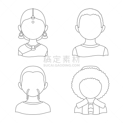 房地产,计算机图标,传统,饰头巾,人种,女人,哈萨克人,印度,美国人,模仿