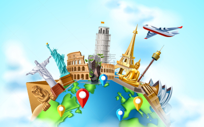 地球形,计划书,罗马,旅途,悉尼,名声,法国,旅行,旅游