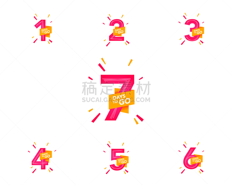 倒计时,市场营销,数字,待售,左撇子,商务,数字7,背景分离