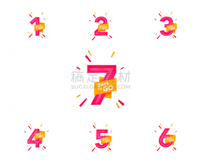 倒计时,市场营销,数字,待售,左撇子,商务,数字7,背景分离