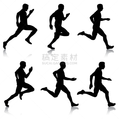 短跑,男人,通道地毯,人,田径运动,慢跑,迅速,图像,布置