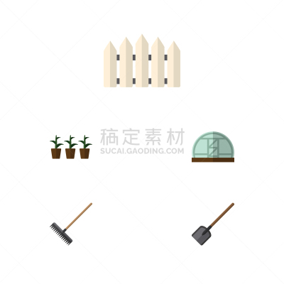 俄国郊外别墅,温室,木制,耙,计算机图标,平坦的,农业,有机食品,自然,布置