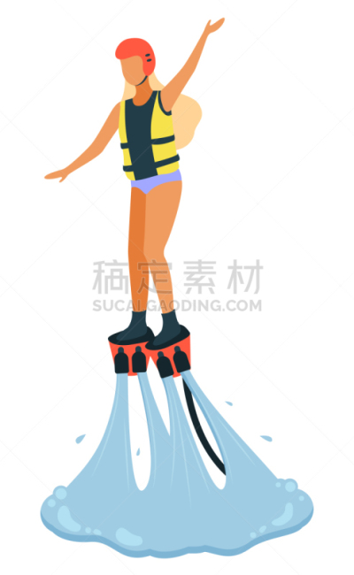飞行板运动,运动头盔,女人,衣服,救生衣,湿,事件,运动,极限运动,休闲