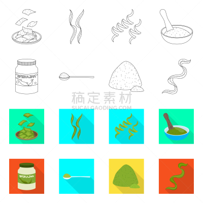 分离着色,海洋,计算机图标,蛋白质,一个物体,蔬菜,素食,健康保健,螺线,营养品